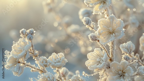 Serene Spring Blossom in Soft Light - Delicate Floral Background with Pastel Tones and Dreamy Bokeh