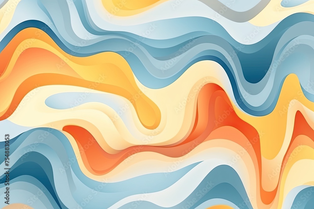Calm and tranquil abstract wave composition Calm and tranquil abstract wave composition