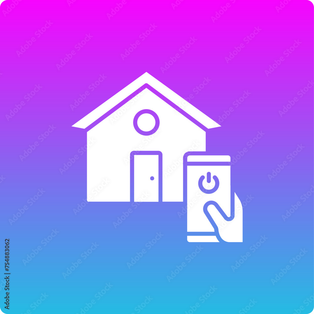 Naklejka premium Home Control Icon