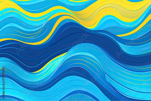 Simple and sophisticated abstract wave artwork