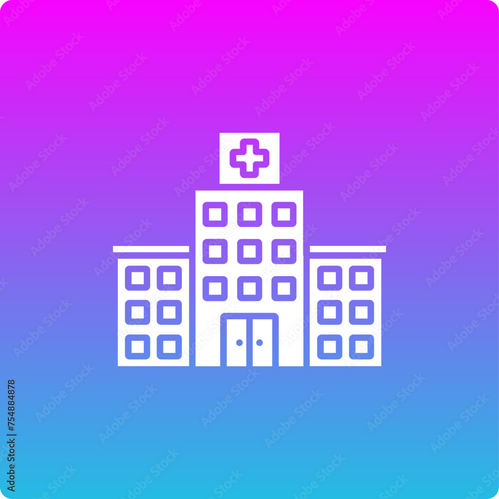Hospital Building Icon Hospital Building Icon