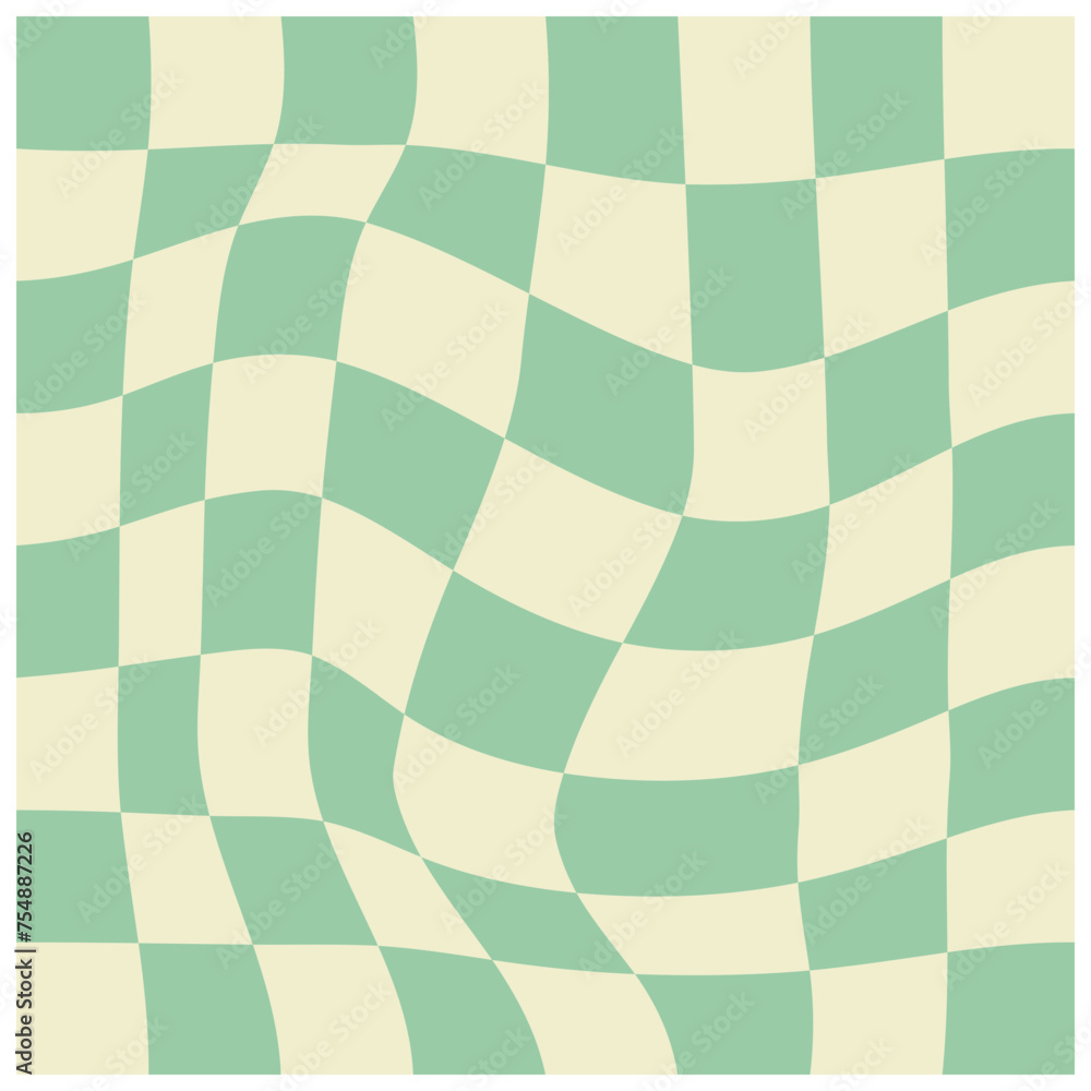Retro Distorted Checkered Retro Distorted Checkered