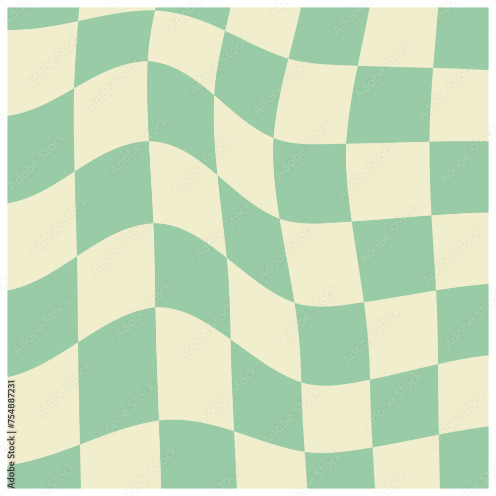 Retro Distorted Checkered Retro Distorted Checkered
