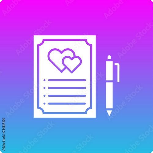 Wedding Contract Icon