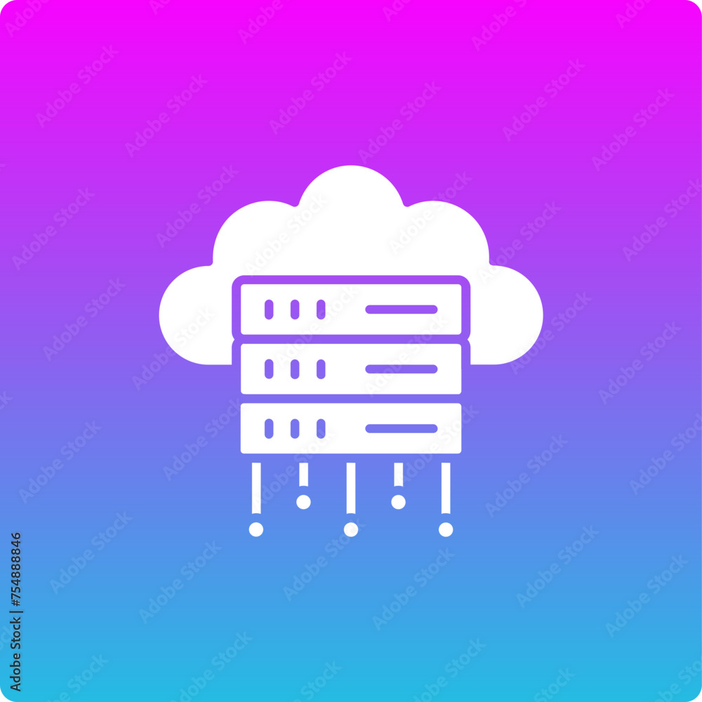 Cloud Server Icon Cloud Server Icon
