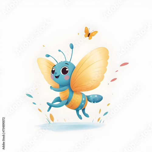 Amazing Butterfly Jumping with joy for kids story books