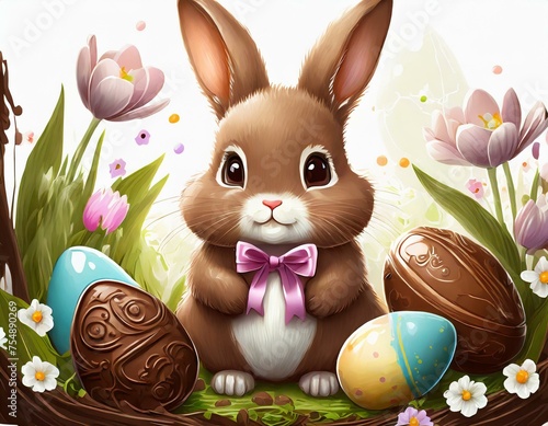 Celebrate Easter with the iconic bunny and delicious chocolate eggs, symbolizing joy and tradition for all ages.