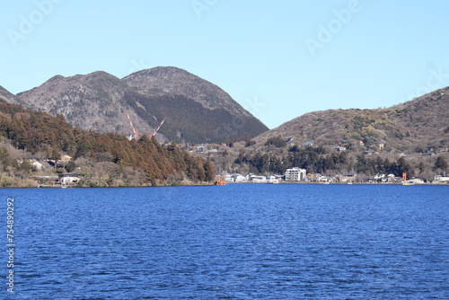 lake and mountains