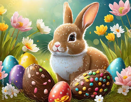 Celebrate Easter with the iconic bunny and delicious chocolate eggs, symbolizing joy and tradition for all ages.