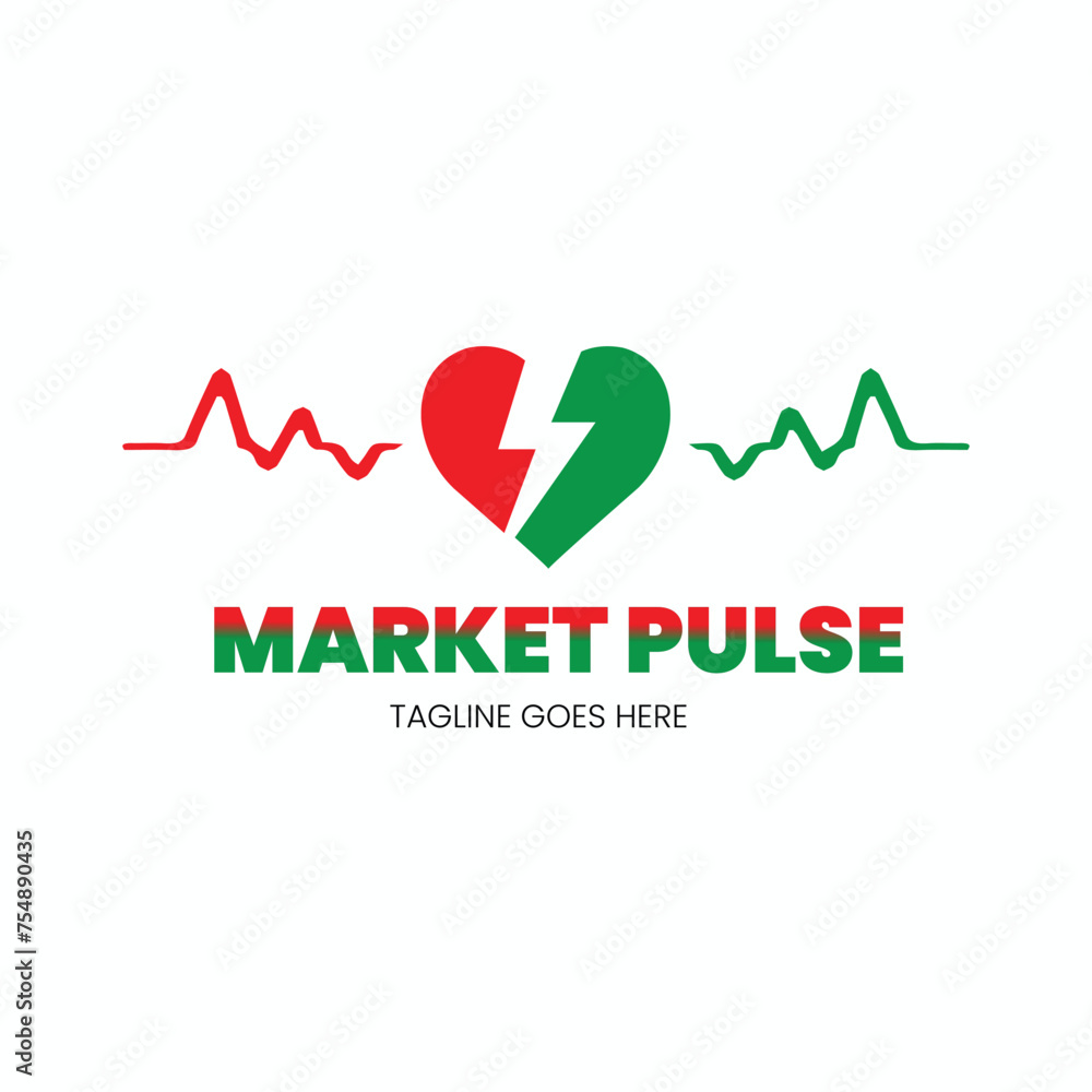 Market pulse or trade logo