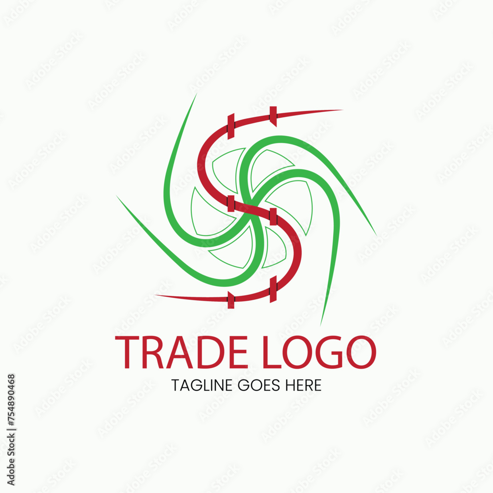 Market pulse or trade logo Market pulse or trade logo