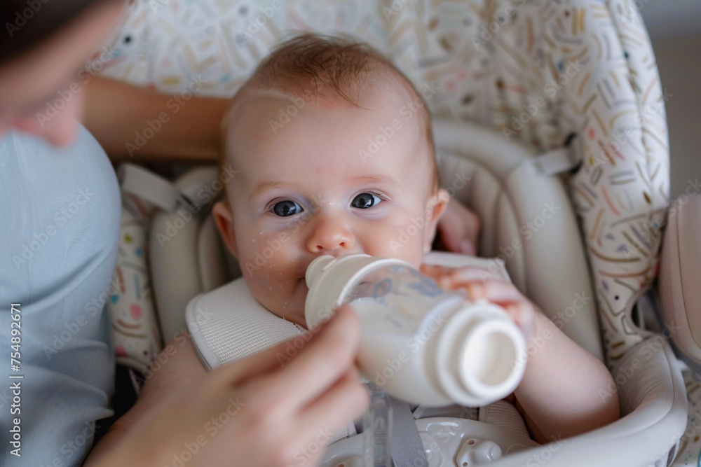 Bottle-fed Baby A Monthly Affair Generative AI Bottle-fed Baby A Monthly Affair Generative AI