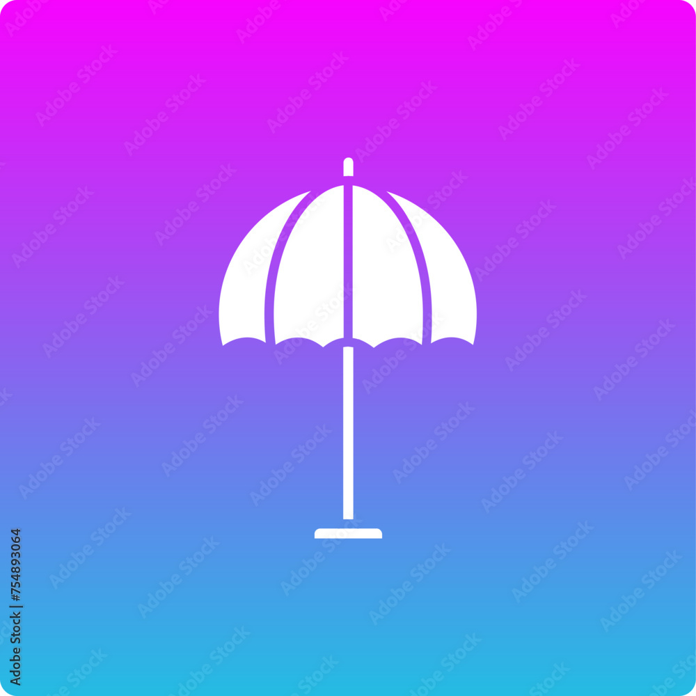 Sun Umbrella Icon Sun Umbrella Icon