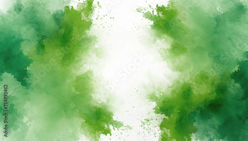 Fond aquarelle vert © Iwona