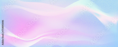 Abstract background featuring a holographic blur with a color gradient.Vector grain noise texture, and watercolor blend.Neon iridescent colors creating a smooth gradation effect.