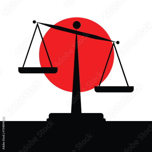 vector advocate and Justice or law logo  illustration