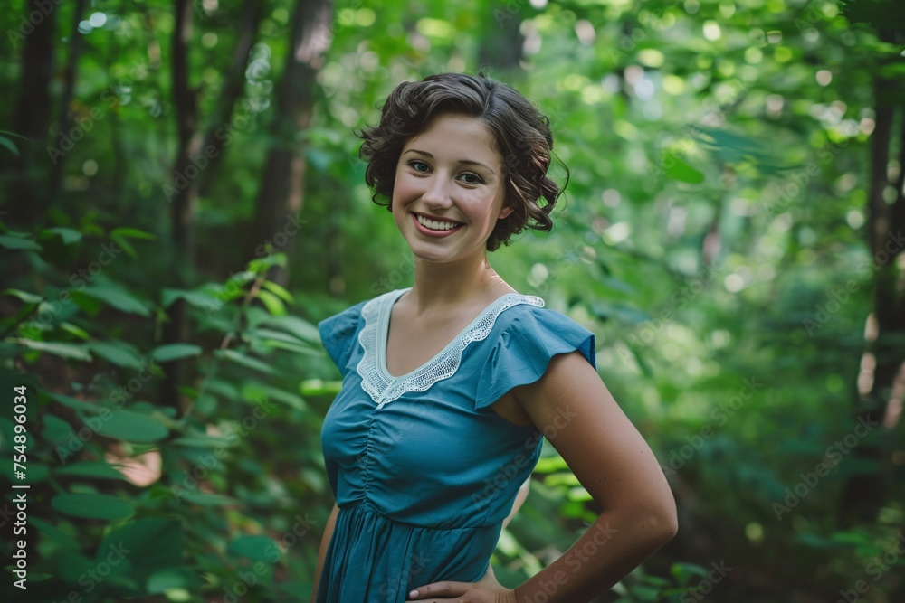 Smiling in the Woods A Fresh and Funky Summer Vibe Generative AI Smiling in the Woods A Fresh and Funky Summer Vibe Generative AI