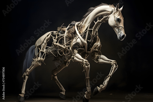 Skeleton Horse, skeletons horse, horse, hell horse