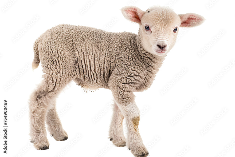 Obraz premium sheep isolated on white background