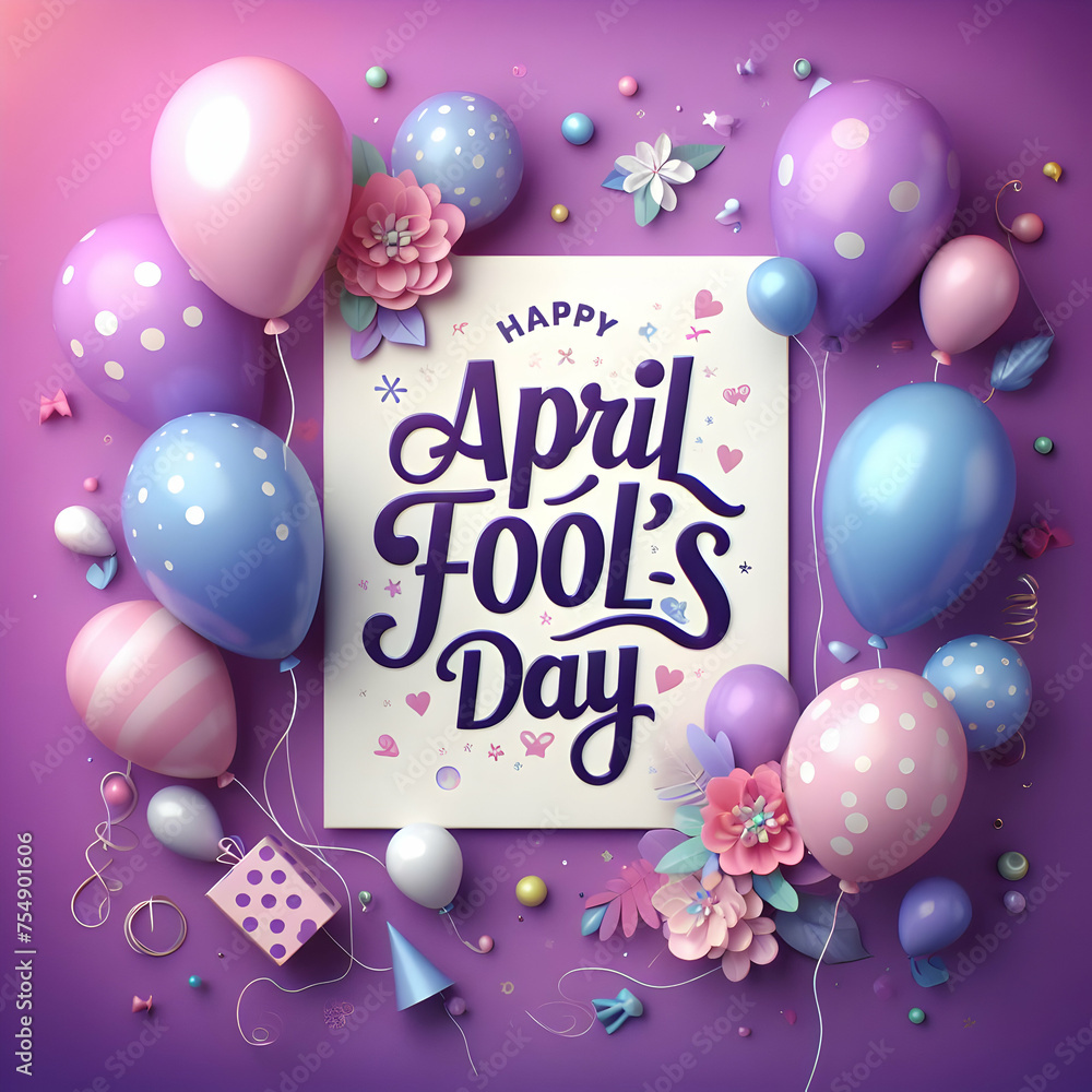April Fool's Day 2024 celebration card April Fool's Day 2024 celebration card