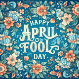 April Fool's Day 2024 celebration card