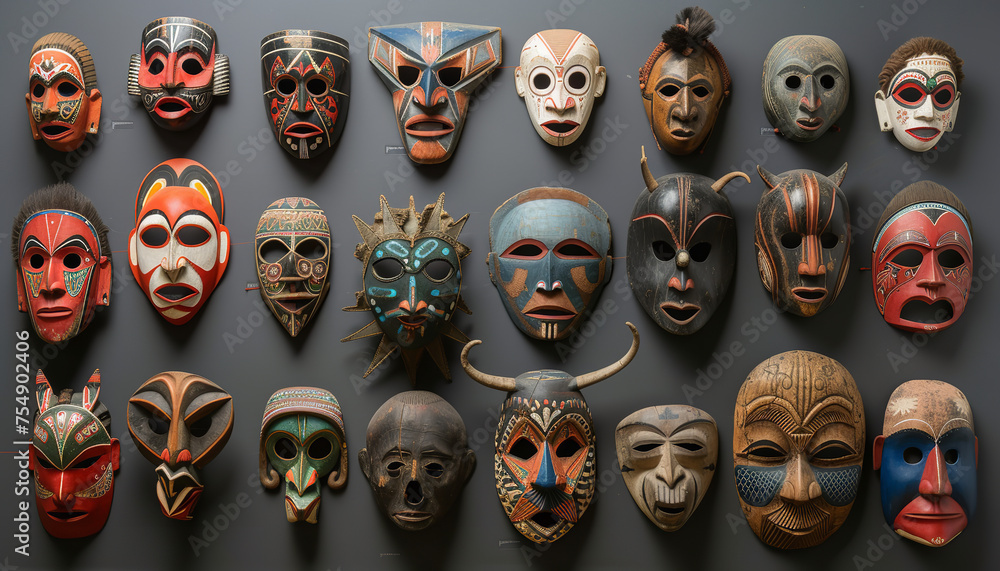 collection of masks collection of masks