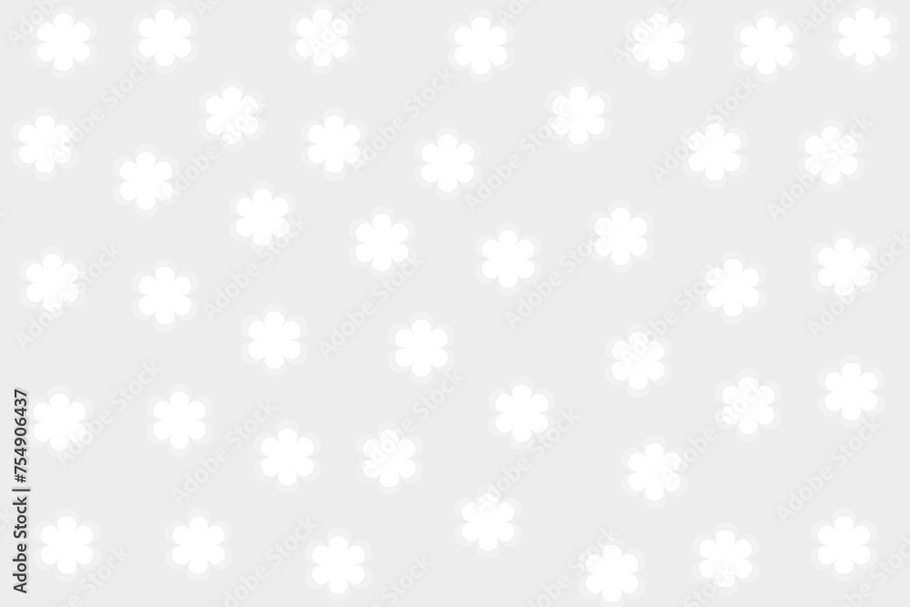 Flower and line geometric seamless pattern. Fashion graphic background design. Modern stylish abstract monochrome texture