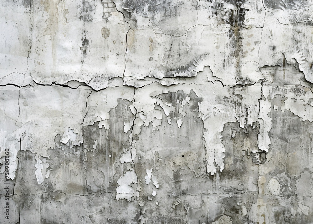 Obraz premium Chipped Paint Wall A Monthly Event in the World of Decorating Generative AI