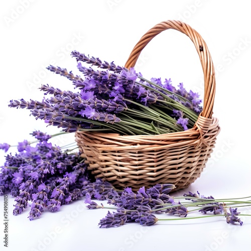 basket of colored lavender