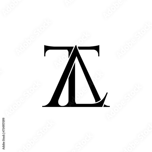 atl lettering initial monogram logo design photo