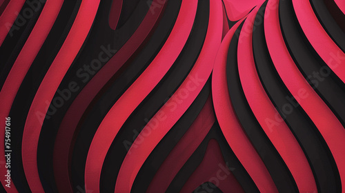 Black and Cherry red retro groovy background presentation design