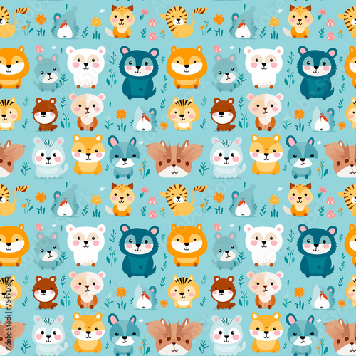 seamless pattern with animals