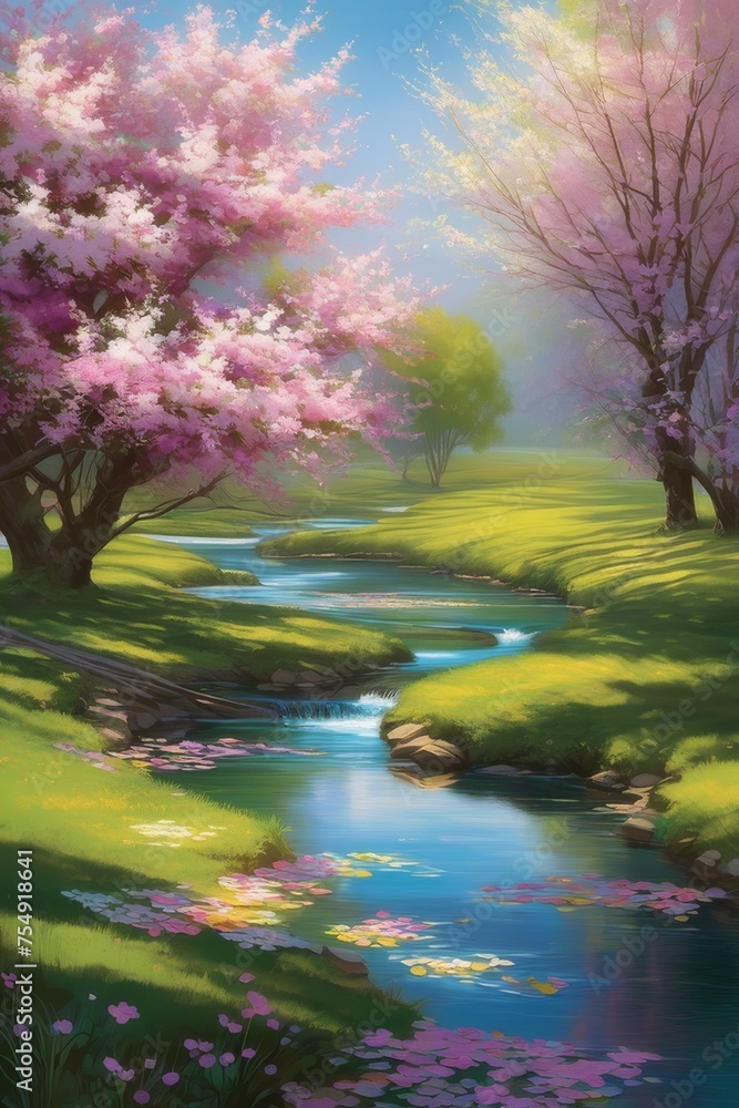 cherry blossom sakura garden, spring nature background cherry blossom sakura garden, spring nature background