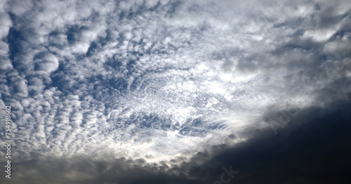 cotton clouds in the sky