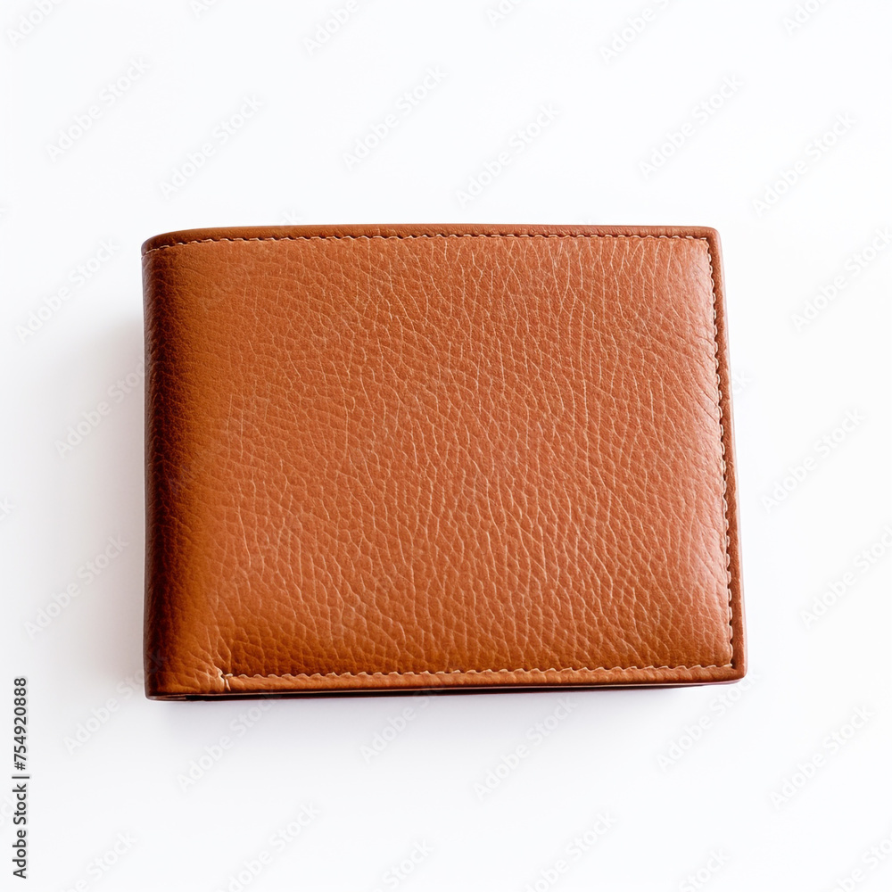man's wallet on a white background сreated with Generative Ai man's wallet on a white background сreated with Generative Ai