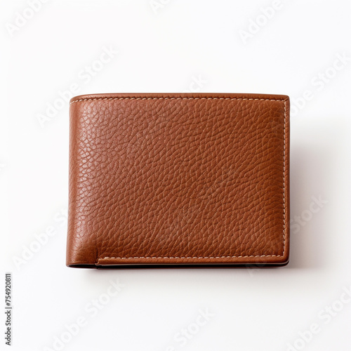 man's wallet on a white background сreated with Generative Ai