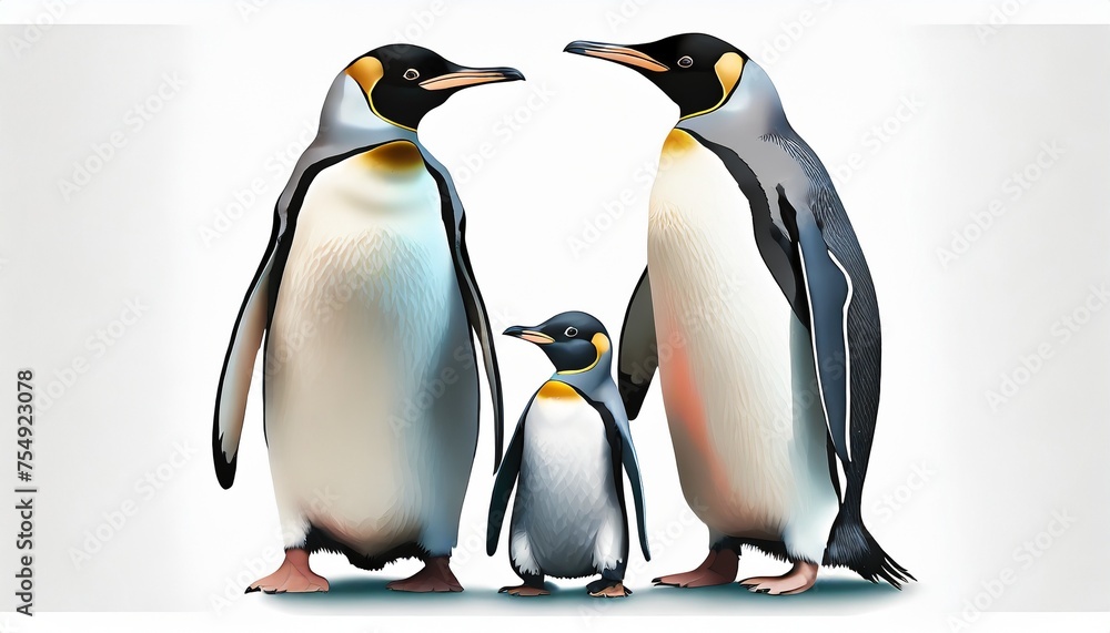 Obraz premium family penguins