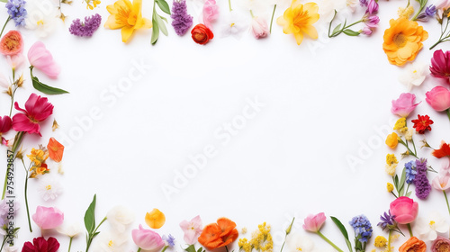 Mother's, Valentines, Women's, Birthday, Wedding Day concept. Spring flowers. Overhead top view, flat lay. Copy space. Pink flowers on white wooden background. Flat lay, top view, copy space