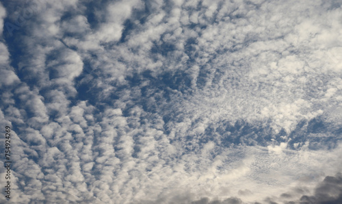 cotton clouds in the sky