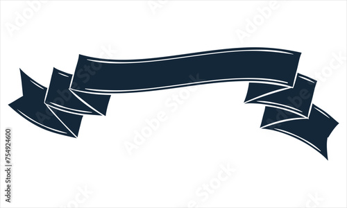 Ribbon shape vector which can be used to support your design and of course it's free and the color can be changed according to your needs