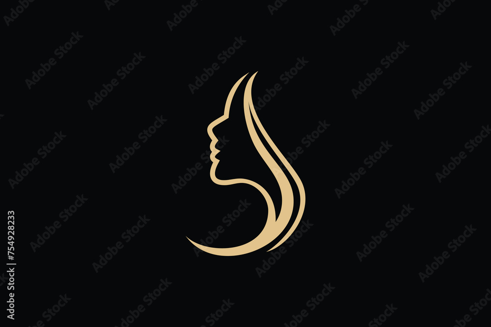 Fototapeta premium beauty women element design with modern concept