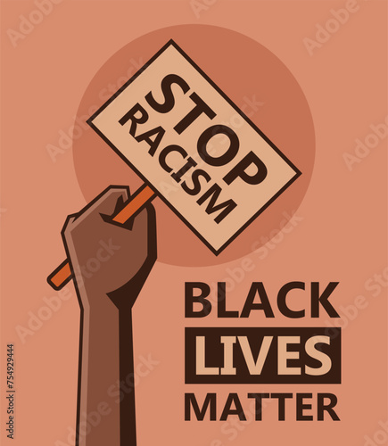 Black lives matter, stop racism