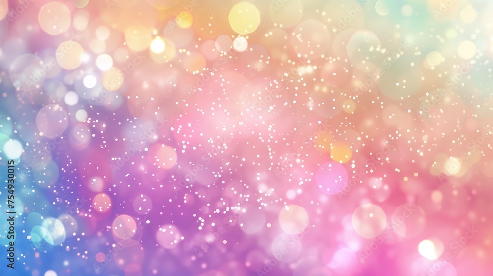 Beautiful pastel bokeh background. Bokeh pastel rainbow lights. Generated by artificial intelligence. Beautiful pastel bokeh background. Bokeh pastel rainbow lights. Generated by artificial intelligence.