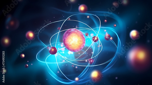 Wallpaper Mural Atomic nucleus illustration Torontodigital.ca