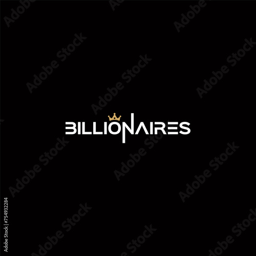 Billionaires and Crown logo or wordmark design