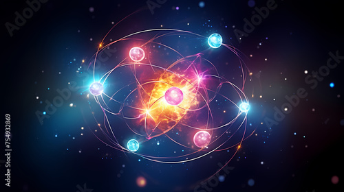 Wallpaper Mural Atomic nucleus illustration Torontodigital.ca