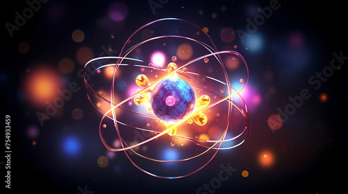 Wallpaper Mural Atomic nucleus illustration Torontodigital.ca