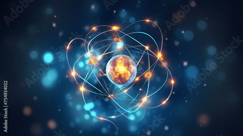 Wallpaper Mural Atomic nucleus illustration Torontodigital.ca