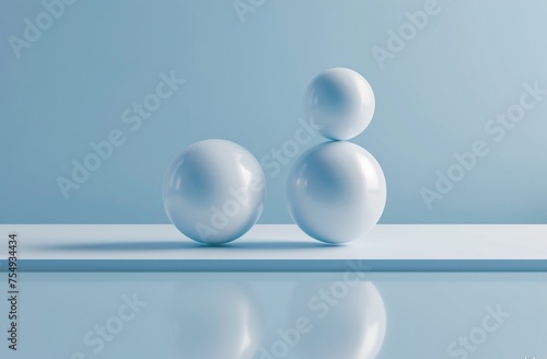 Balance Concept  Symmetrical Spheres
