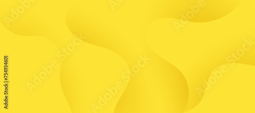 Dynamic 3D modern abstract yellow background, minimal paper background.